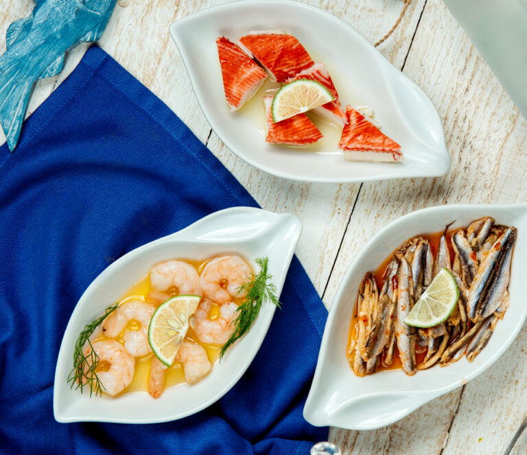 Cooking fresh seafood, a healthy source of protein and nutrients, in a modern kitchen