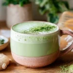 Japanese Mounjaro drink with matcha, umeboshi, and ginger