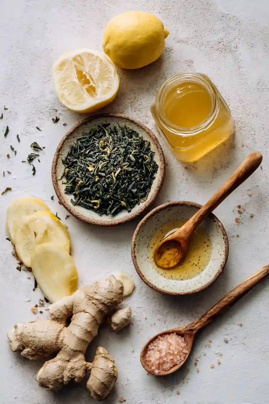 natural-manjaro-drink-ingredients Natural Manjaro Drink ingredients flat lay