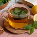 Bariatric tea recipe with mint, lemon, and turmeric