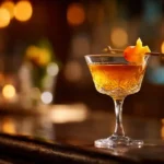 El Presidente cocktail with orange twist