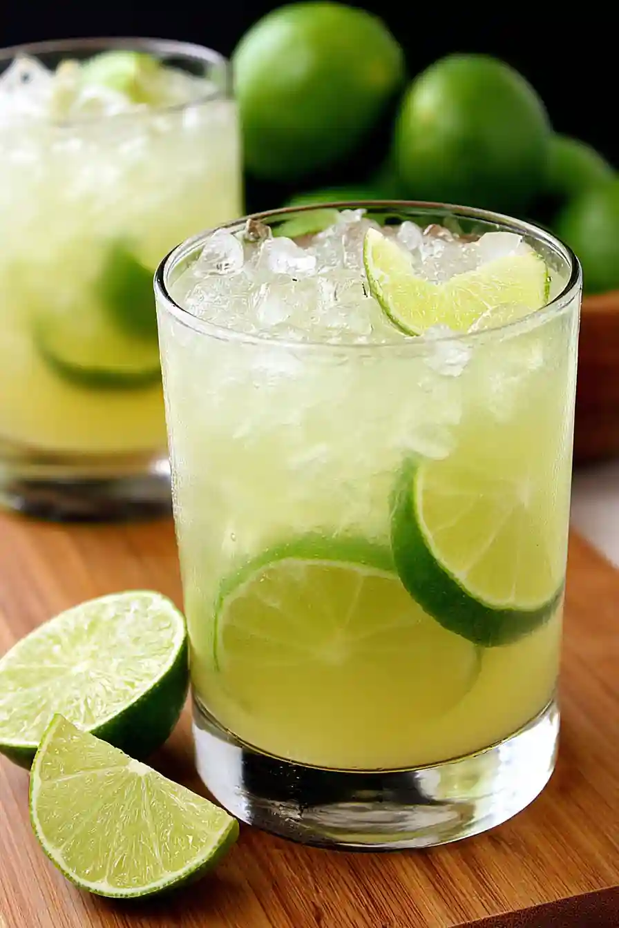final-serving-caipirinha-cocktail-glass-lime Caipirinha cocktail served in a glass with lime garnish and ice